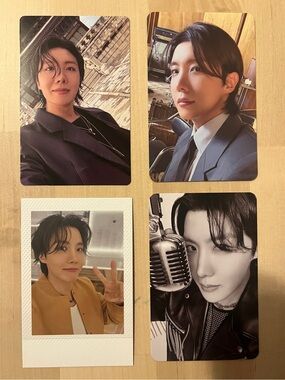 Set of four OFFICIAL J-Hope of BTS Photocards - Arirang - Jung Hoseok